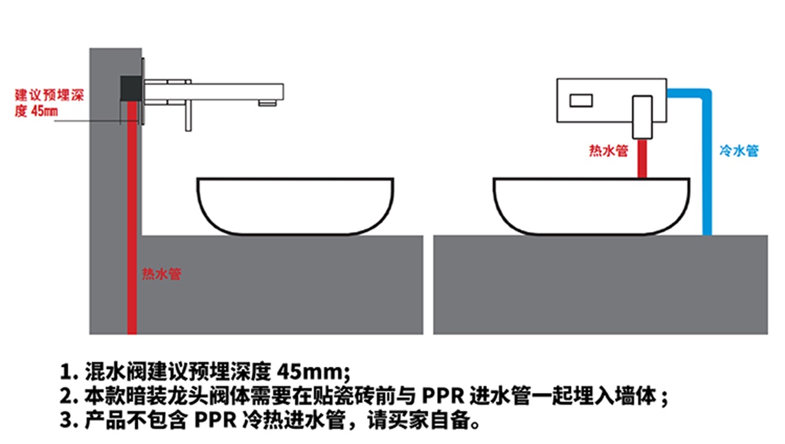 龍勝管暗裝花灑龍頭